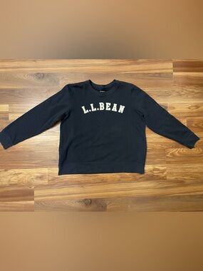 L.L.Bean Women’s XL Crewneck Sweatshirt Navy Classic Logo Pullover